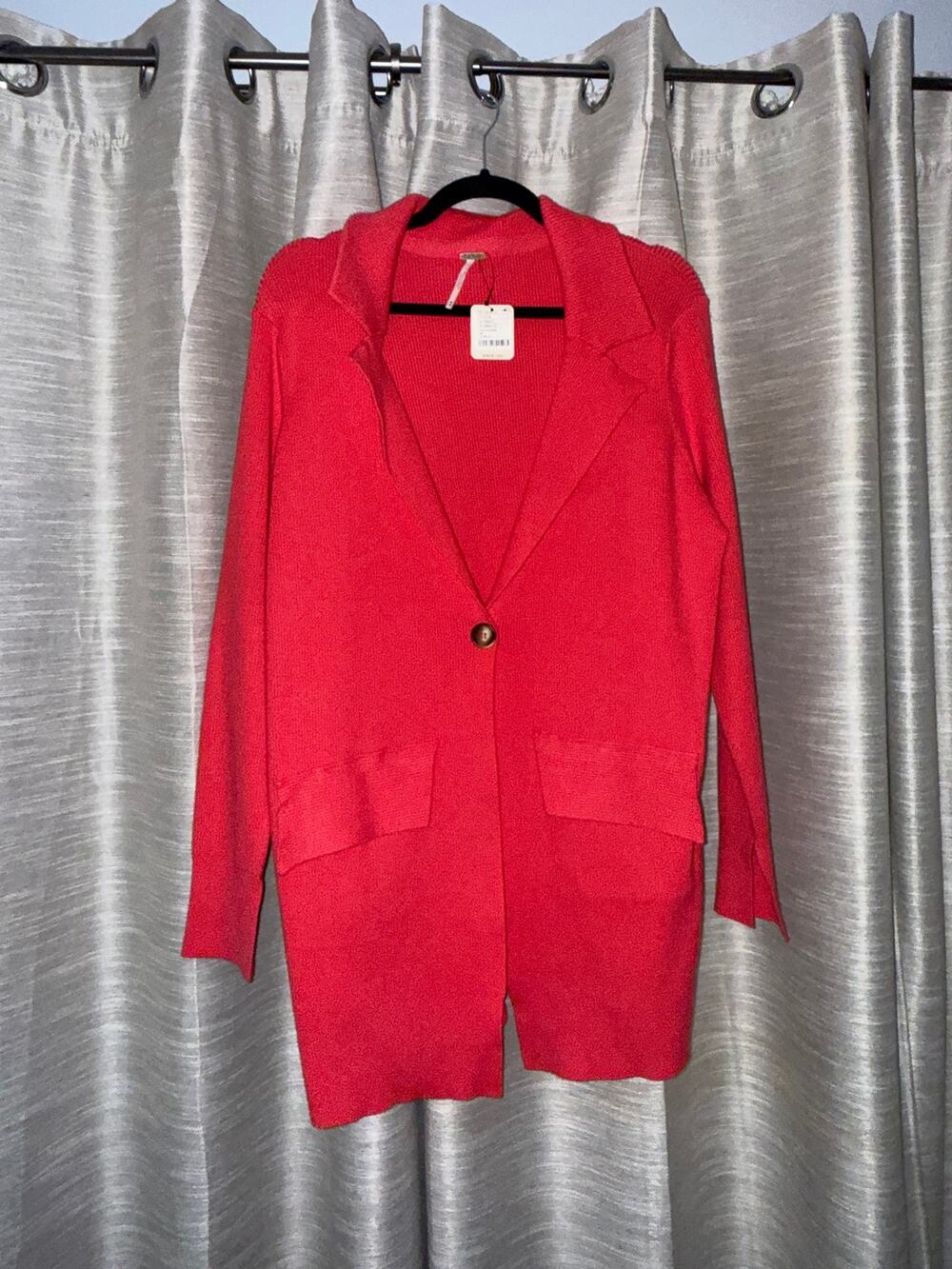 Free People Sarah sweater blazer medium in pink - NEW